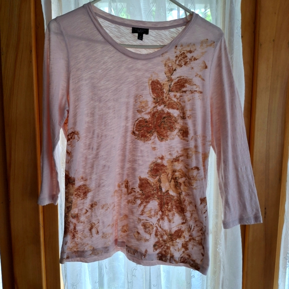 Talbots mid-length sleeve shirt